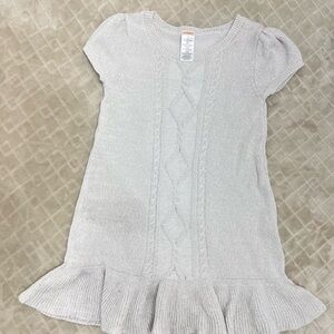 Silver sweater dress